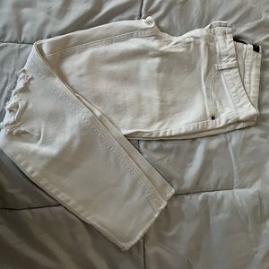 White distressed skinny jeans from Generra